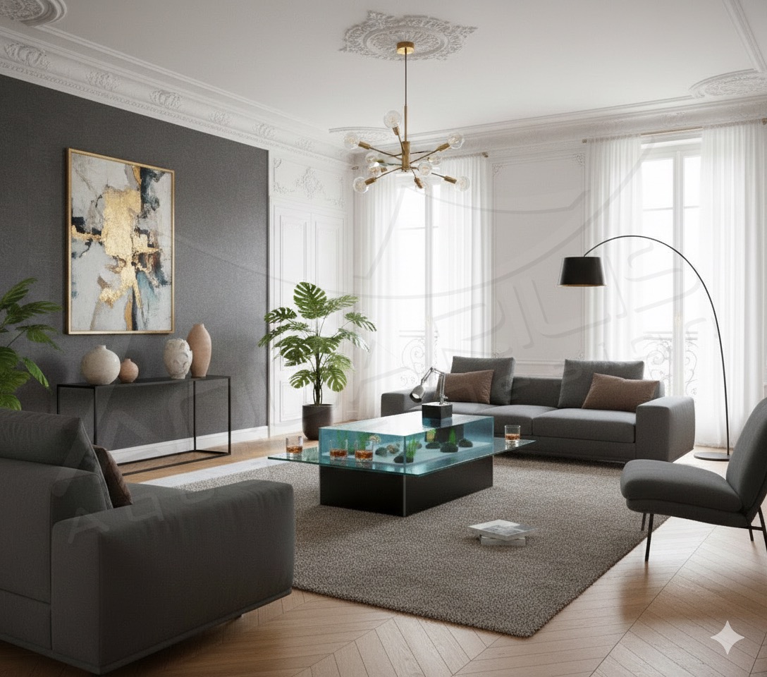 table basse-aquarium AQRL Design