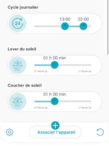 ledcontrol cycle journalier